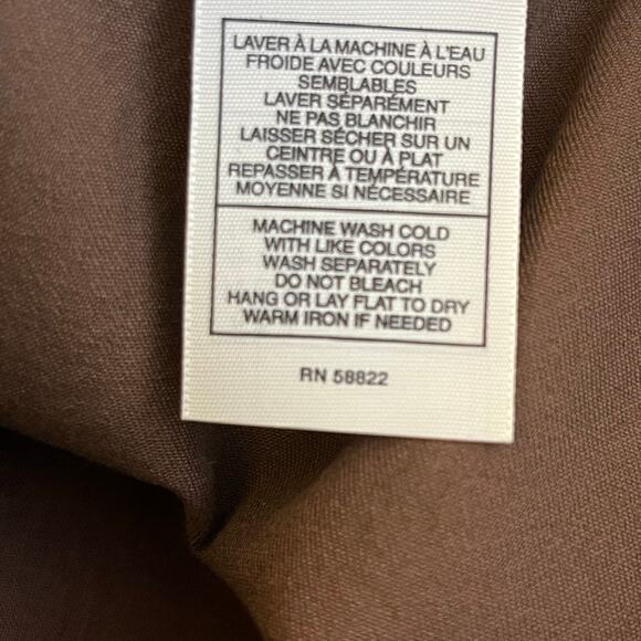 Max Studio Mid-Rise Straight Leg Stretchy Brown Pants NWT Size 0 - Picture 13 of 13